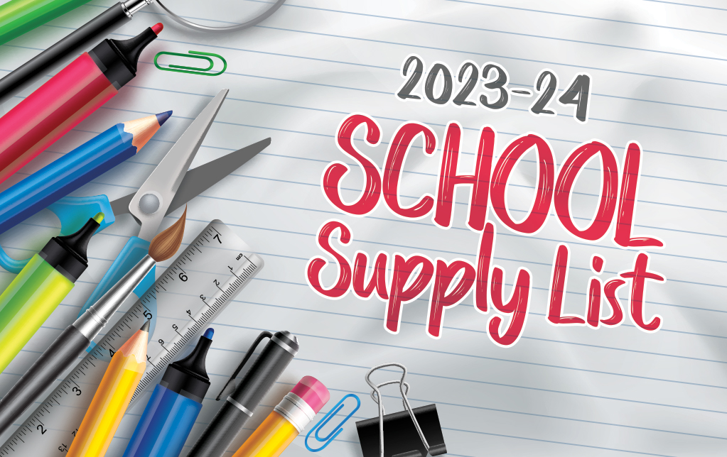 Here are the Elementary and Secondary School Supply Lists